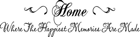 Amazon.com: Home Where the Happiest Memories are Made Vinyl Decal Home Décor : Tools & Home ...