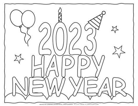 13 best printable new year 2023 coloring pages - happy new year ...