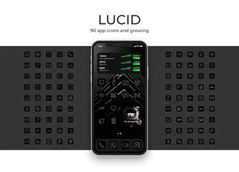 Lucid Premium: Additional icons added to iOS pack