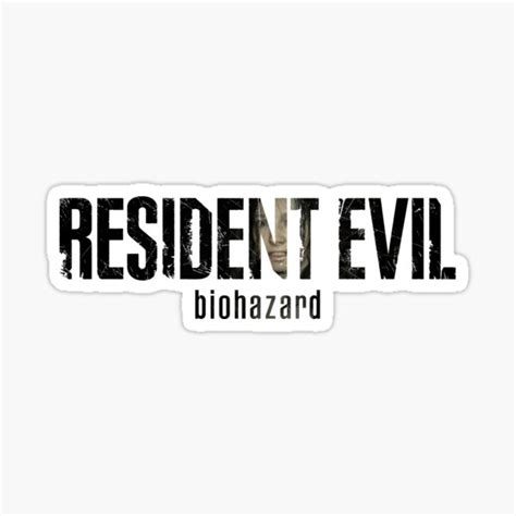 "Resident Evil 7 Text Art" Sticker for Sale by TortillaChief | Redbubble