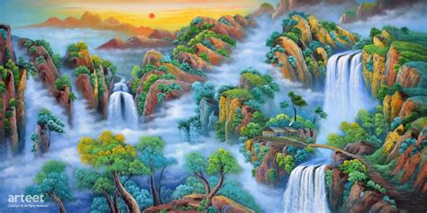 Mountains of the Great Harmony | Art Paintings for Sale, Online Gallery