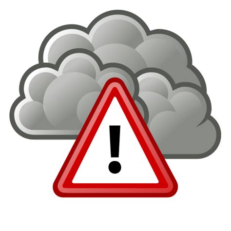 Alert, severe, weather icon