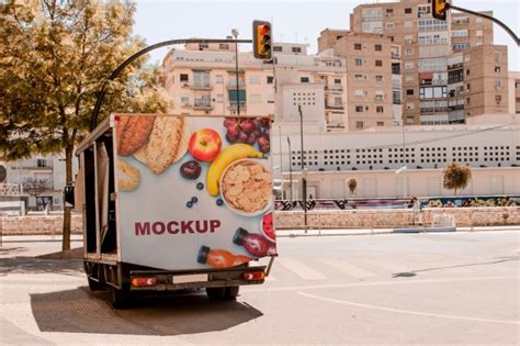 Free Rear Truck Billboard Mockup in PSD - DesignHooks