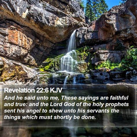 Revelation 22:6 KJV Bible Verse Images