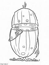 Dill The Pickle Coloring Page sketch template