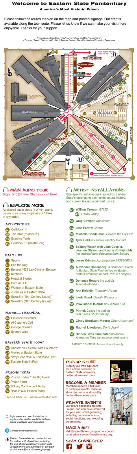 Site Map | Eastern State Penitentiary Historic Site