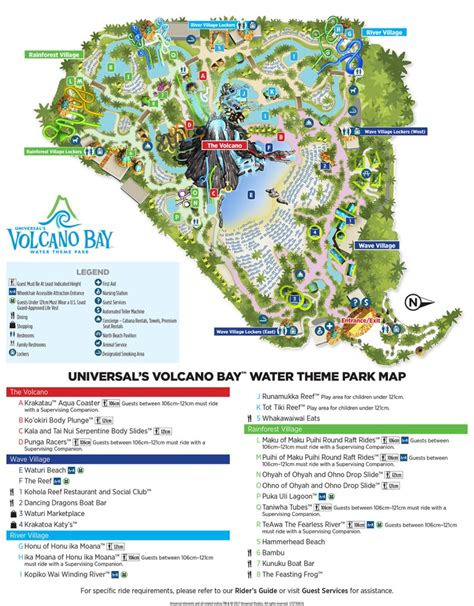 Universal Volcano Bay Map