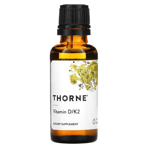 Thorne Research, Vitamin D/K2, 1 fl oz (30 ml) - iHerb