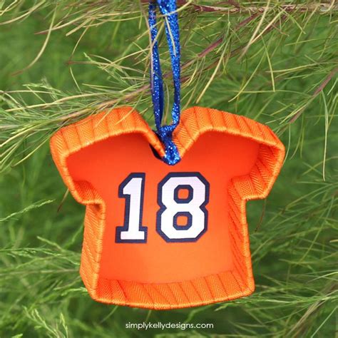 Football Jersey Christmas Ornament | Hometalk