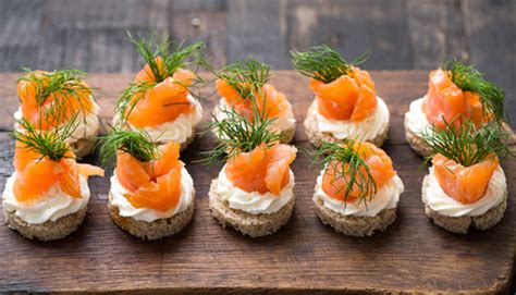 salmon canapes