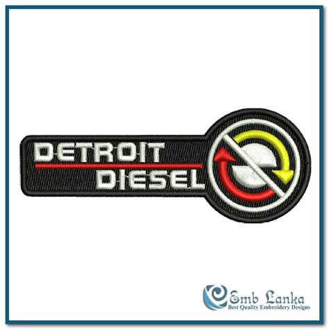 Detroit Diesel Logo 3 Embroidery Design | Emblanka.com