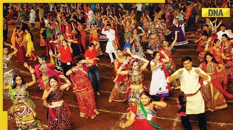 Navratri celebrations: Check out this beautiful drone footage of people ...