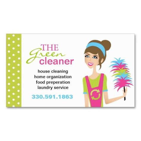 Eco-Friendly Cleaning Services Business Cards | Zazzle.com | Cleaning ...