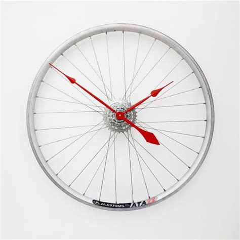 Bicycle Wheel Clock, Bicycle Clock, Unique Large Wall Clock - Unique ...