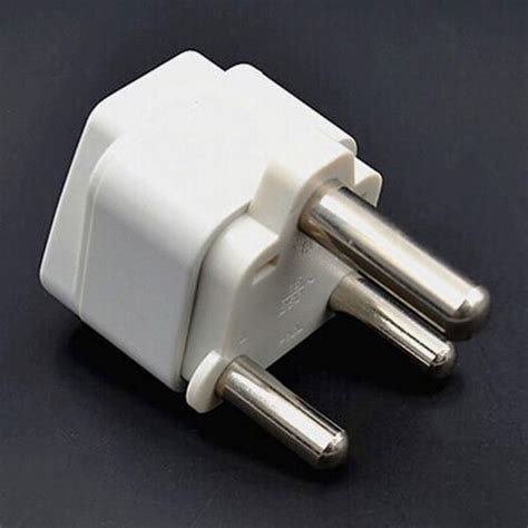 South Africa India In Plug Adapter Universal Converter Travel Power Plug 3 Pins Round Ac Adaptor ...