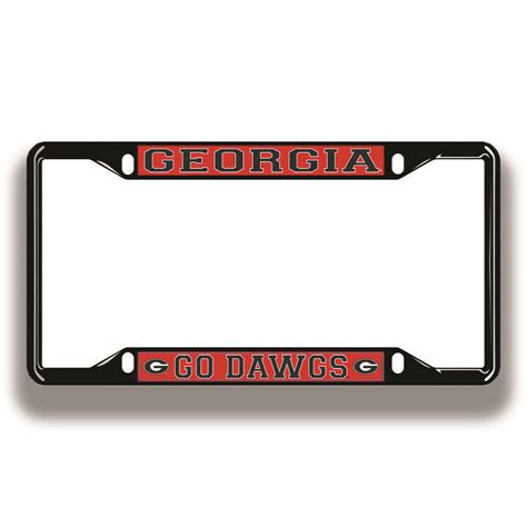 Georgia Bulldogs License Plate Frame Black 04434