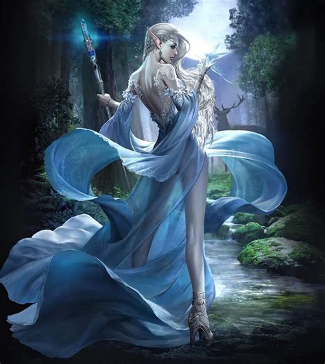 Elf mage by Vivien Györfiné Mester : HighElvesHalls | Dark fantasy art ...