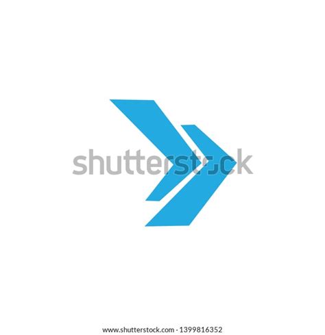 Blue Arrow Logo Vector Designs Stock Vector (Royalty Free) 1399816352 ...