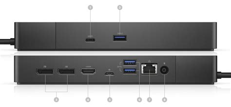 Dell - WD19S - docking station - USB-C - HDMI, 2 x DP, USB-C - GigE