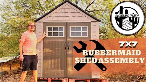 7x7 Rubbermaid Shed Assembly - YouTube