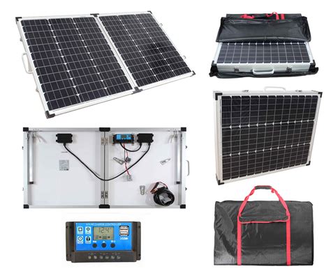 100W Folding Portable Solar Panel - Low Energy Supermarket