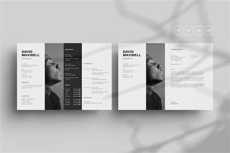 Landscape Resume Template, Graphic Templates - Envato Elements