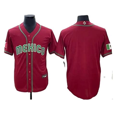 2023 Red Blank World Mexico National Team Jersey #34 Valenzuela #7 Julio Urias Cup Mexico ...