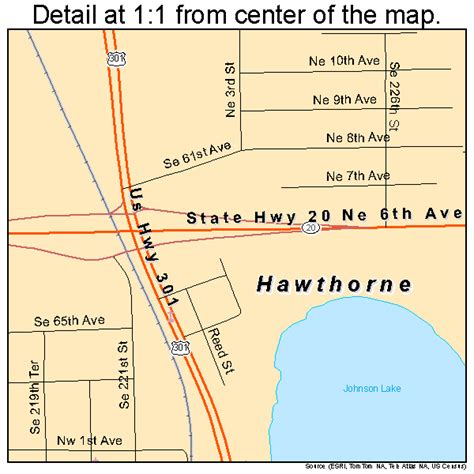 Hawthorne Florida Street Map 1229275