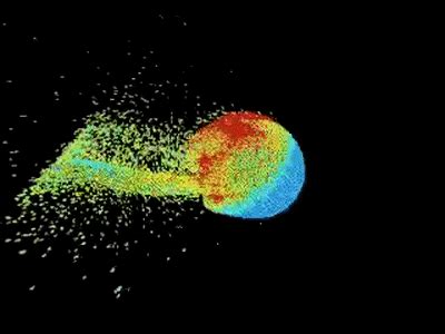 The moon may have formed within hours after the Theia-Earth collision