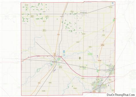 Map of Crawford County, Ohio