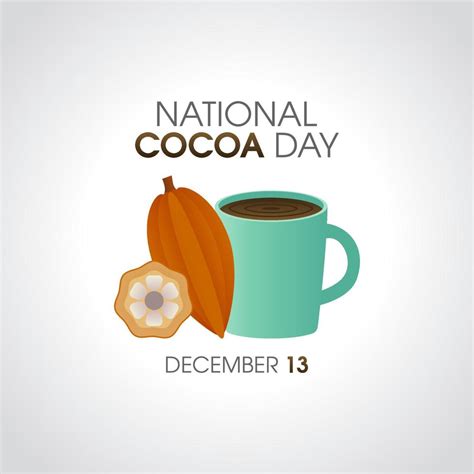 vector graphic of national cocoa day good for national cocoa day ...