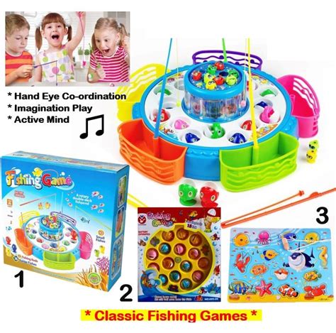 Classic Kids Electric Fishing Game - Blue - Hobby Crazy