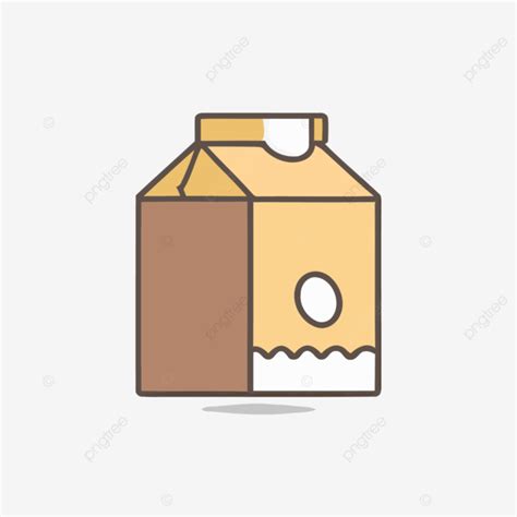 An Icon Of Milk Carton Vector, A Lineal Icon Depicting Chocolate Milk ...