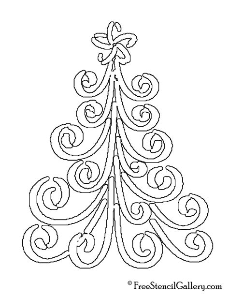 Christmas Tree Stencil 17 | Free Stencil Gallery