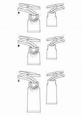 Sewing Patterns  Burda Style BurdaStylecom Cowl Neck Dress sketch template