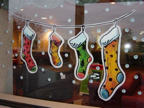 20+ Christmas Window Painting Patterns – The Urban Decor