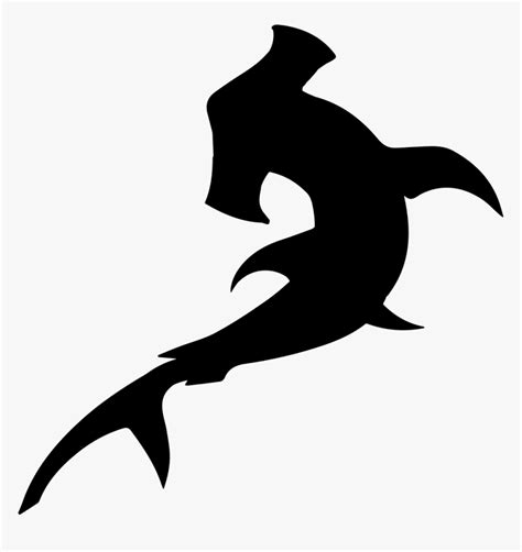 Hammerhead Shark Silhouette Scalloped Hammerhead - Hammerhead Shark ...