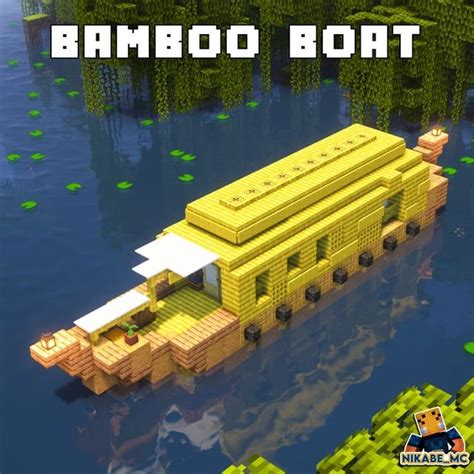 Bamboo Boat Design : Minecraftbuilds in 2023 | Bamboo boat, Boat design ...