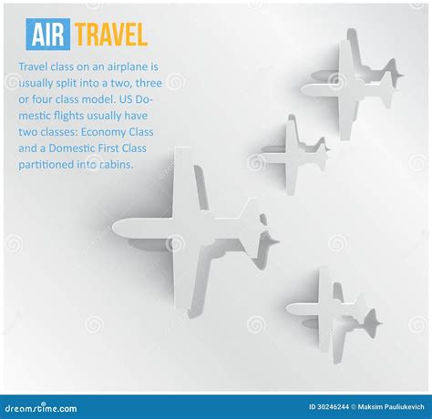 Vector Abstract Background Air Travel. Web Stock Vector - Illustration ...