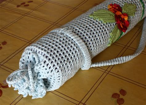 Finished Irish Crochet Yoga Mat Bag | Blogged at apinnick.wo… | Flickr