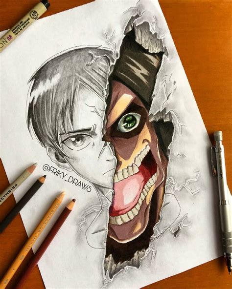 Attack On Titan Eren Drawing