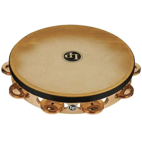 Latin Percussion LP383-BZ 10" Single Row Bronze Jingles Headed Tambourine « Tambourin