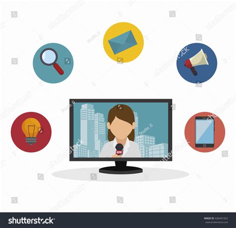 Tv News Design Stock Vector (Royalty Free) 426441922 | Shutterstock