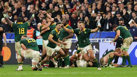 Rugby World Cup 2023 final: South Africa hold off 14-man New Zealand to ...