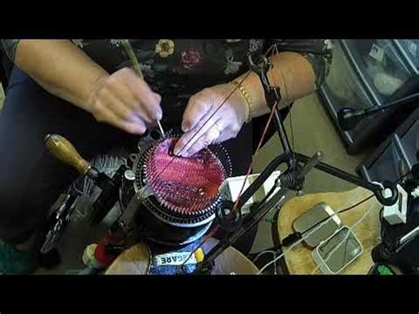 Making socks on a circular knitting machine. - YouTube