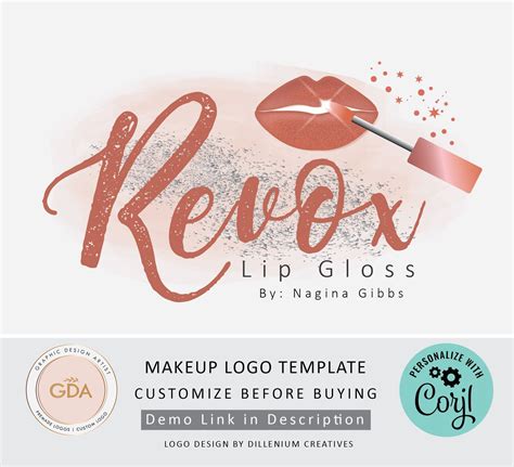 Lip Gloss Logo Lip Gloss Logo Design Lip Gloss Logo - Etsy