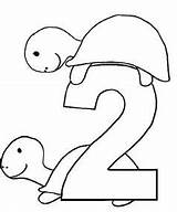 Free Coloring Pages Printable Fun Number Two sketch template