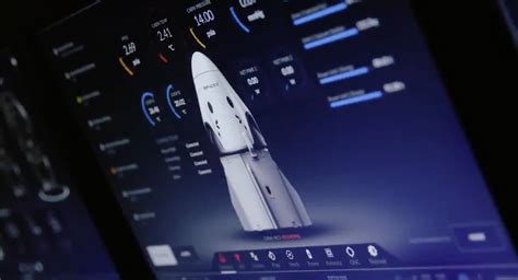 SpaceX - Crew Dragon Touchscreen Displays UI/UX