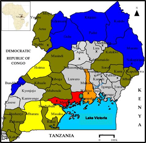 Map Of Uganda Africa – Topographic Map of Usa with States