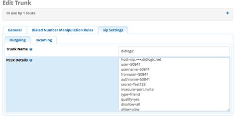 Asterisk SIP Trunk Configuration Guide